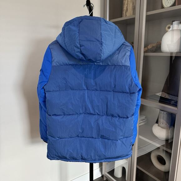 Scotch & Soda Blue Insulated Hooded Zip Up Puffer Jacket Mid Length Coat XL NEW - Picture 4 of 7